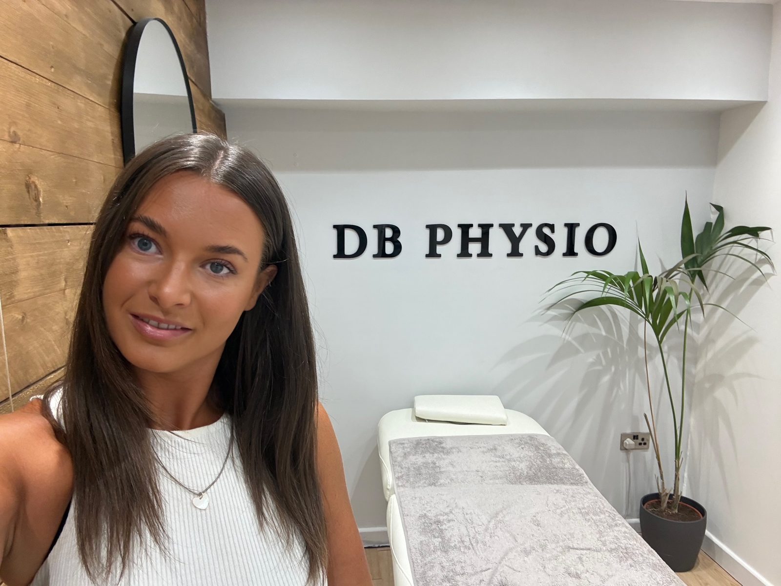 Danni Barriball in her DB Physio treatment room at CrossFit Isca, Exeter